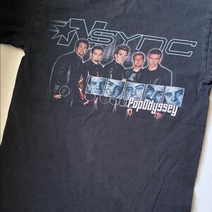 NSYNC PopOdyssey Black Graphic T-Shirt